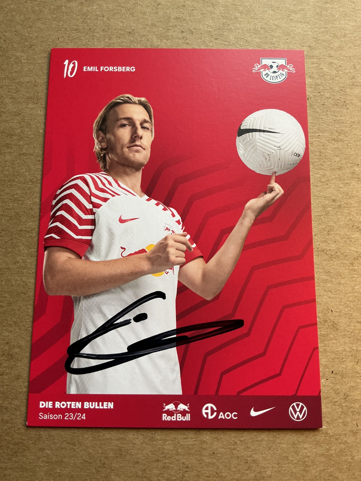 Emil Forsberg, Sweden 🇸🇪 RB Leipzig 2023/24 hand signed