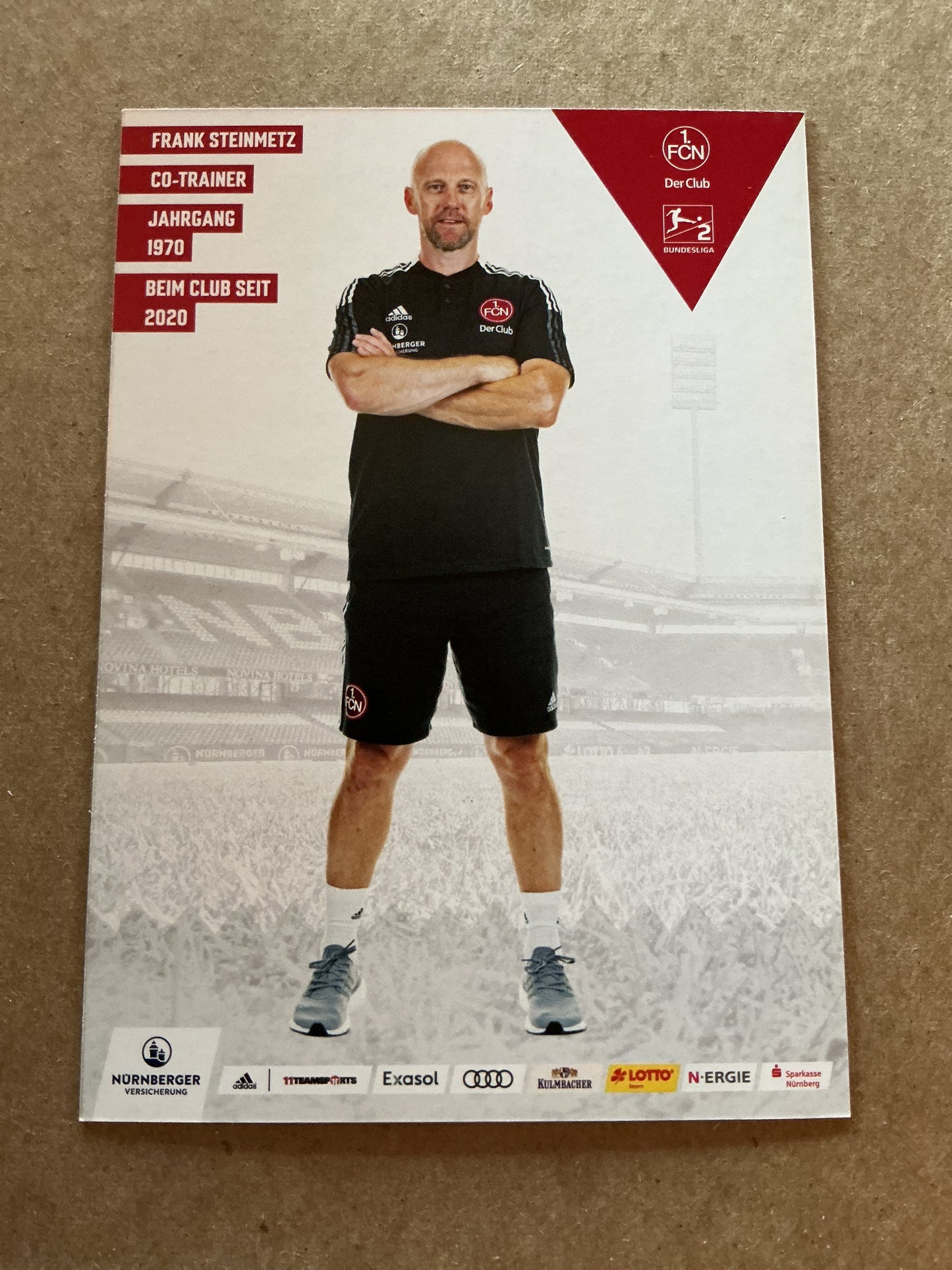 Frank Steinmetz, Germany 🇩🇪 1.FC Nürnberg 2021/22 hand signed