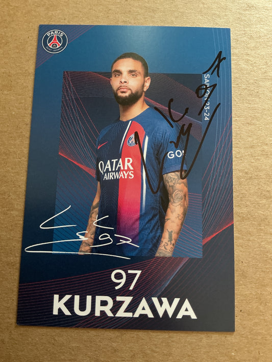 Layvin Kurzawa, France 🇫🇷 Paris Saint-Germain 2023/24 hand signed