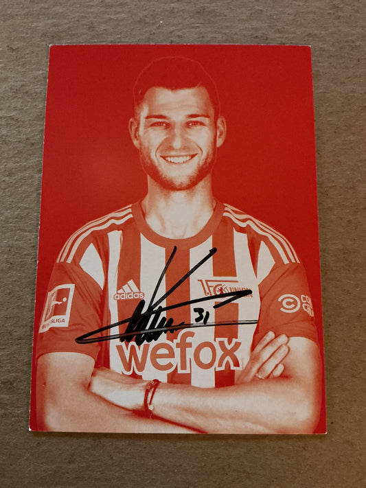 Robin Knoche, Germany 🇩🇪 1.FC Union Berlin 2022/23 hand signed