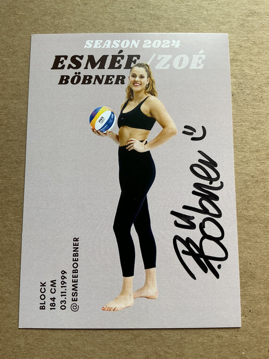 Esmee Böbner, Switzerland 🇨🇭 Volleyball Summer Olympics 2024 hand signed