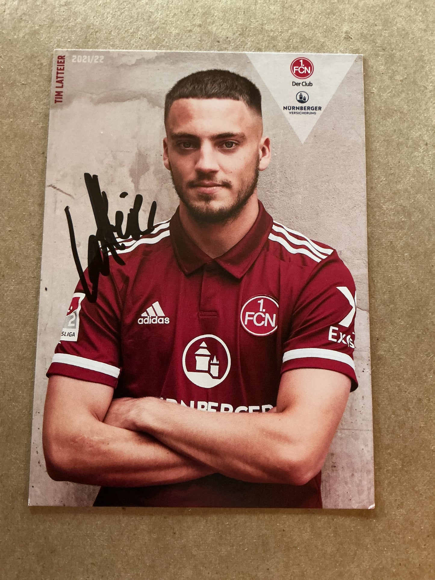 Tim Latteier, Germany 🇩🇪 1.FC Nürnberg 2021/22 hand signed
