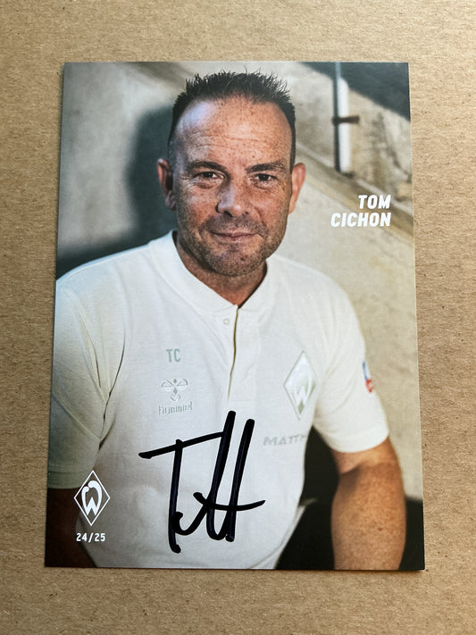 Tom Cichon, Germany 🇩🇪 SV Werder Bremen 2024/25 hand signed