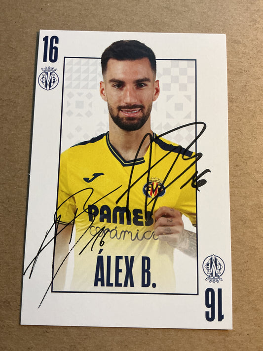 Álex Baena, Spain 🇪🇸 Villarreal CF 2024/25 hand signed