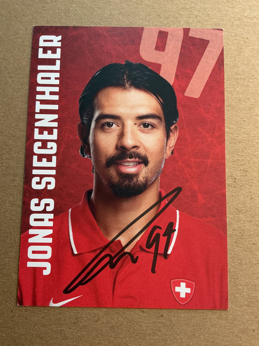 Jonas Siegenthaler, Switzerland 🇨🇭New Jersey Devils 2023/24 hand signed