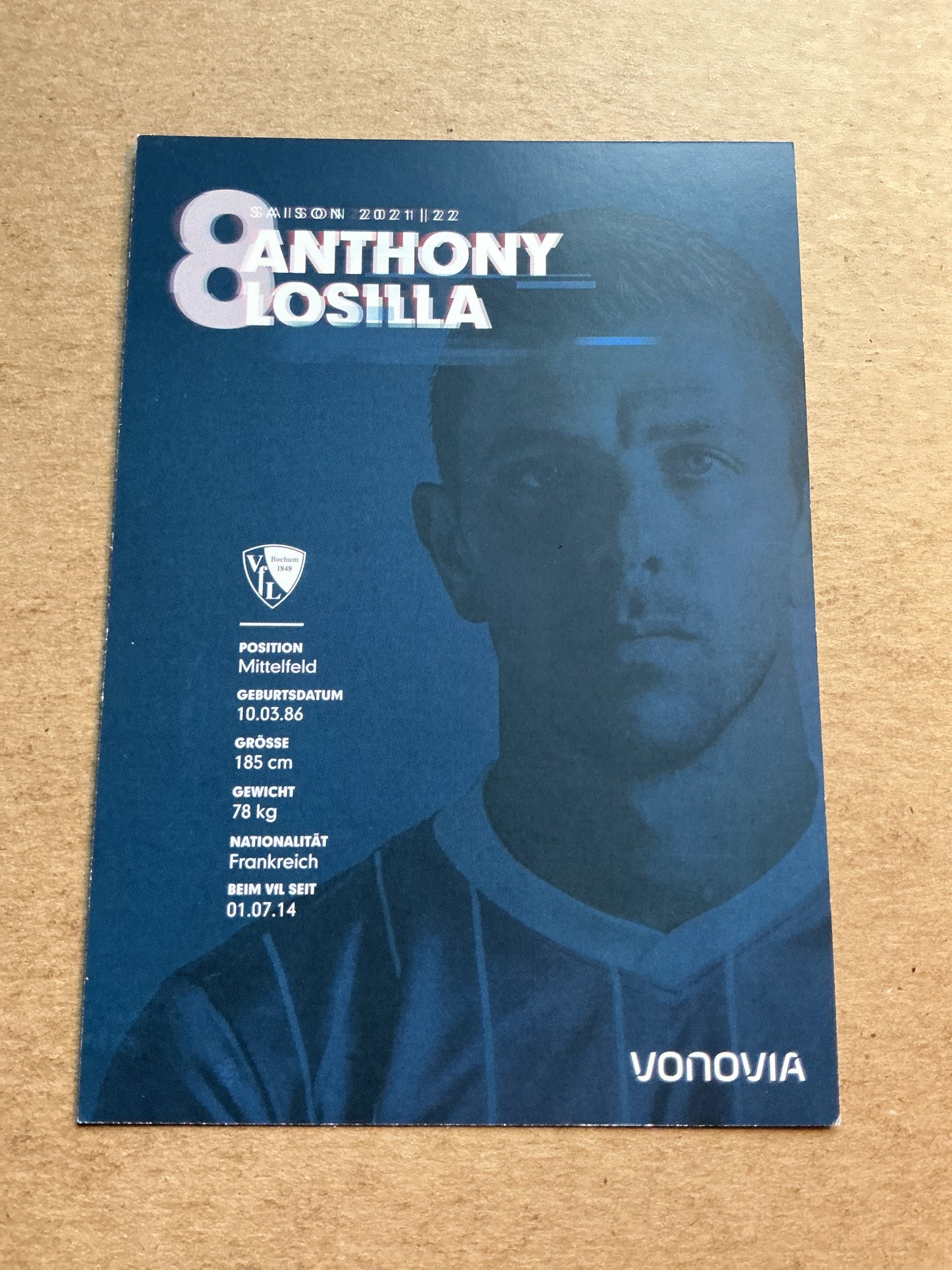 Anthony Losilla, France 🇫🇷 VfL Bochum 2021/22 hand signed