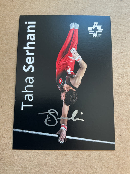 Taha Serhani, Switzerland 🇨🇭Gymnastics Summer Olympics 2024 hand signed