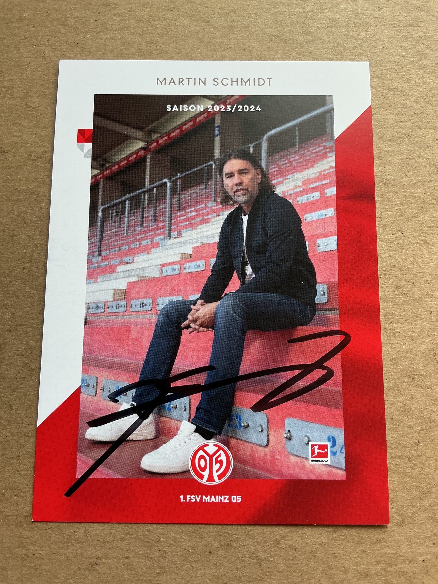 Martin Schmidt, Switzerland 🇨🇭 FSV Mainz 05 2023/24 hand signed