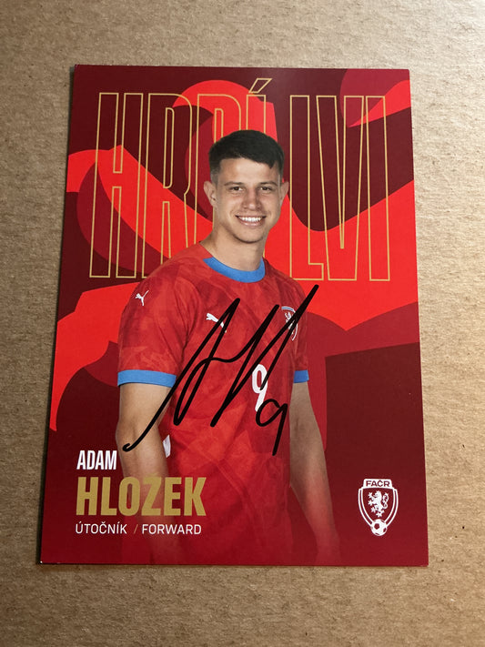 Adam Hlozek, Czech Republic 🇨🇿 2023 hand signed