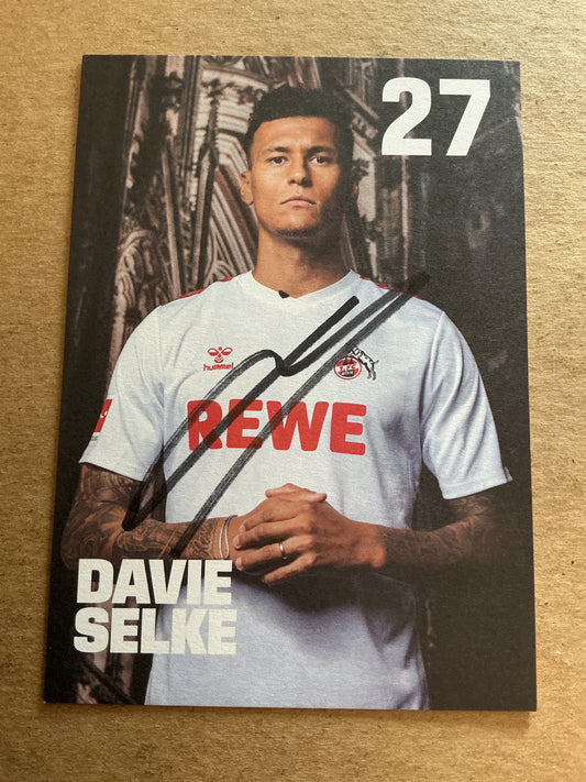 Davie Selke, Germany 🇩🇪 1.FC Köln 2023/24 hand signed