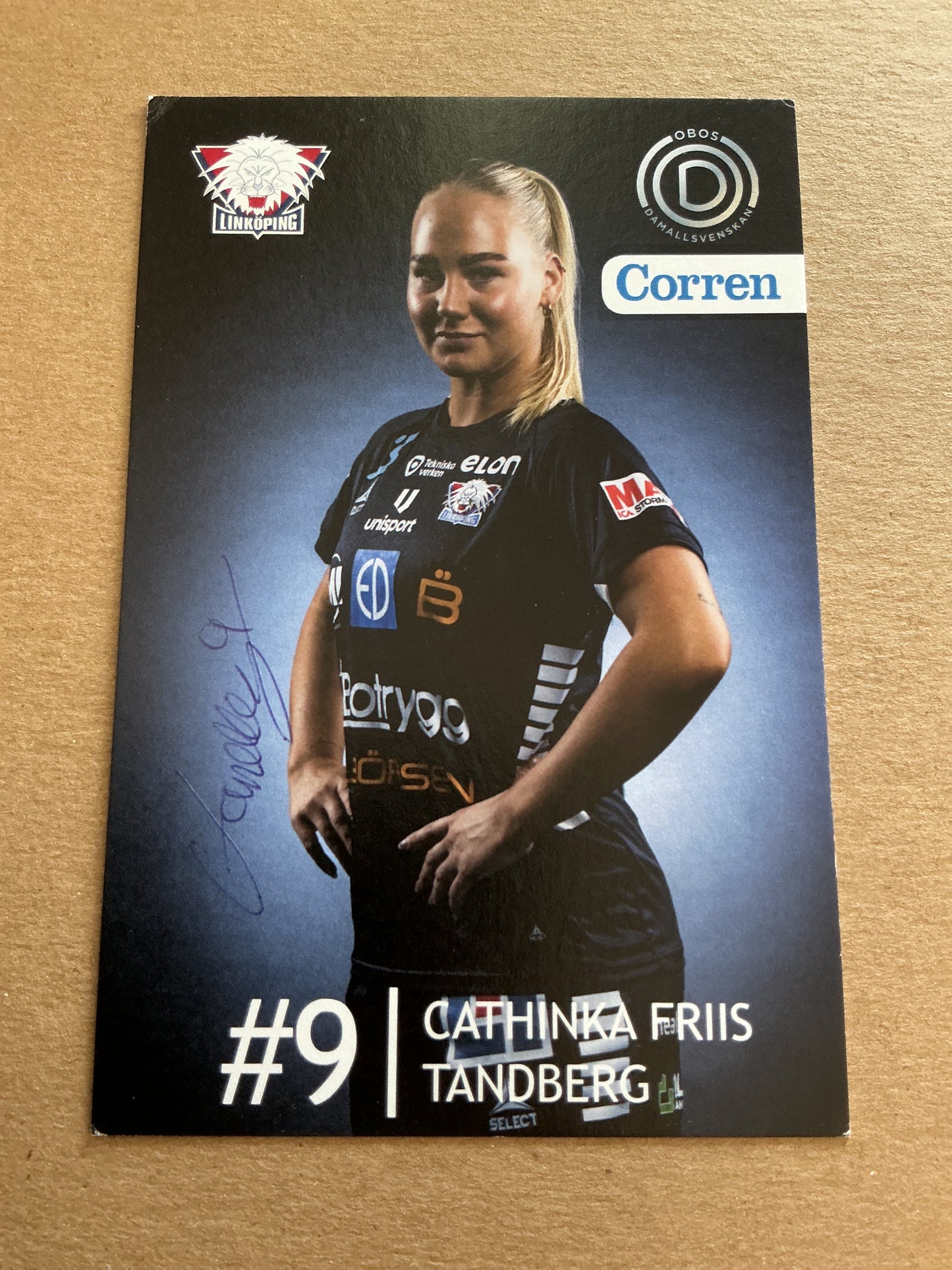 Cathinka Tandberg, Norway 🇳🇴 Linköping FC 2023/24 hand signed