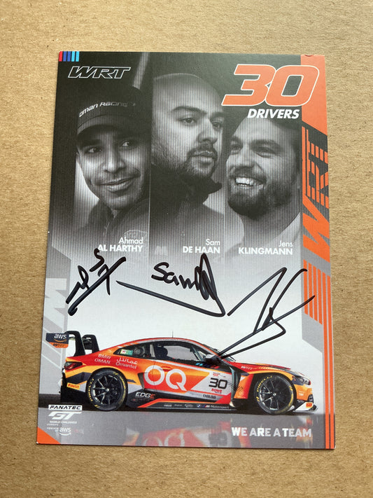 Ahmad Al Harthy, Oman 🇴🇲 Racing Driver Sports 2025 hand signed