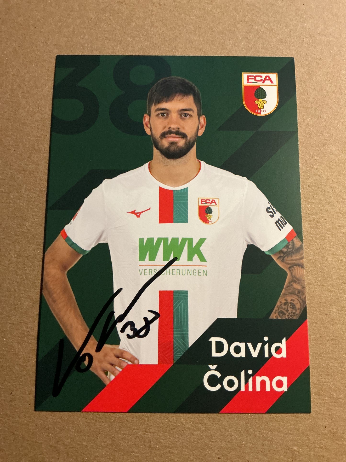 David Colina, Croatia 🇭🇷 FC Augsburg 2023/24 hand signed