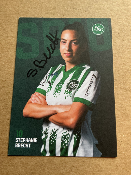 Stephanie Brecht, Switzerland 🇨🇭 FC St. Gallen 2024/25 hand signed