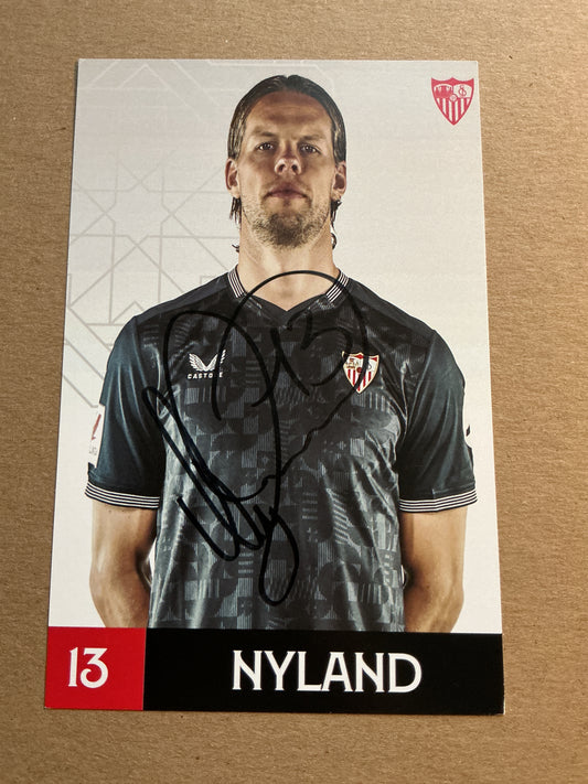 Ørjan Nyland, Norway 🇳🇴 Sevilla FC 2023/24 hand signed