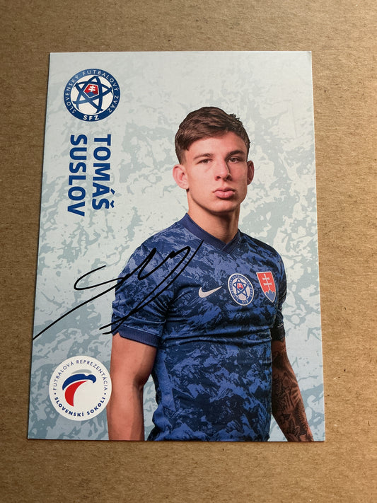 Tomas Suslov, Slovakia 🇸🇰 UEFA Euro Cup 2020 hand signed