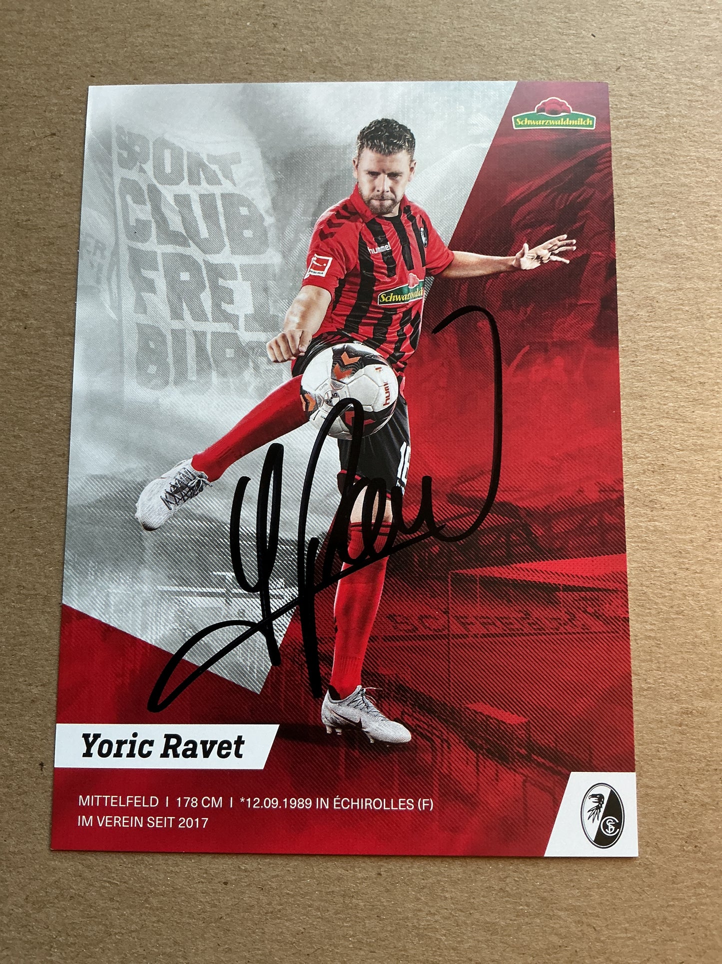 Yoric Ravet, France 🇫🇷 SC Freiburg 2019/20 hand signed