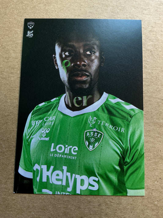 Dennis Appiah, France 🇫🇷 AS Saint-Etienne 2024/25 hand signed