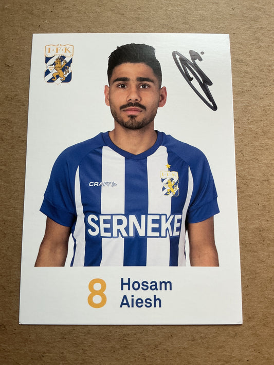 Hosam Aiesh, Sweden 🇸🇪 IFK Göteborg 2020/21 hand signed
