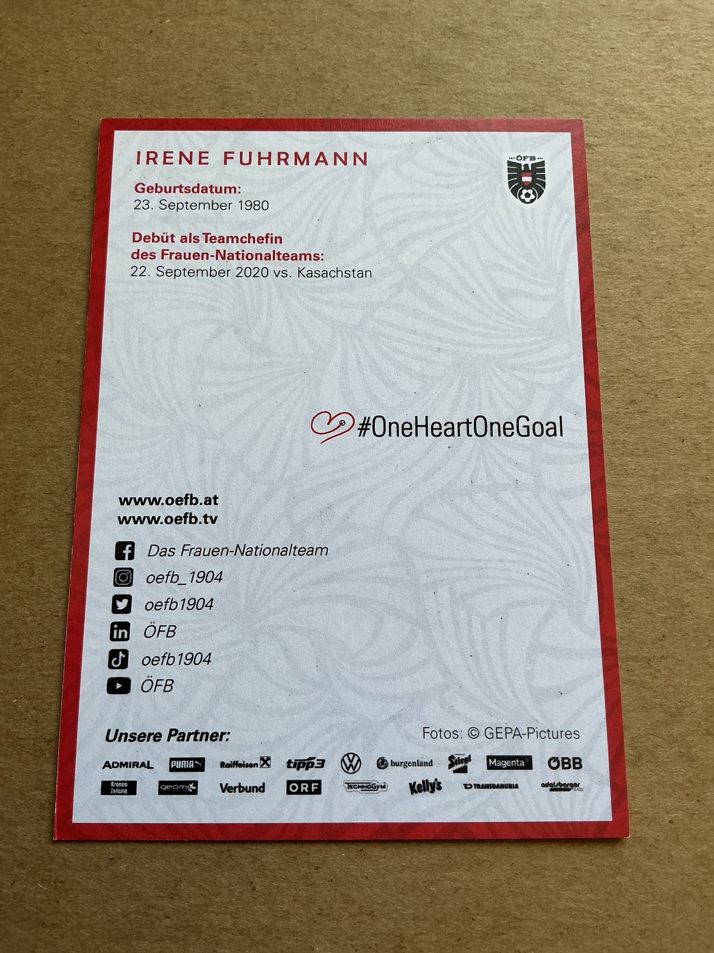 Irene Fuhrmann, Austria 🇦🇹 2024 hand signed