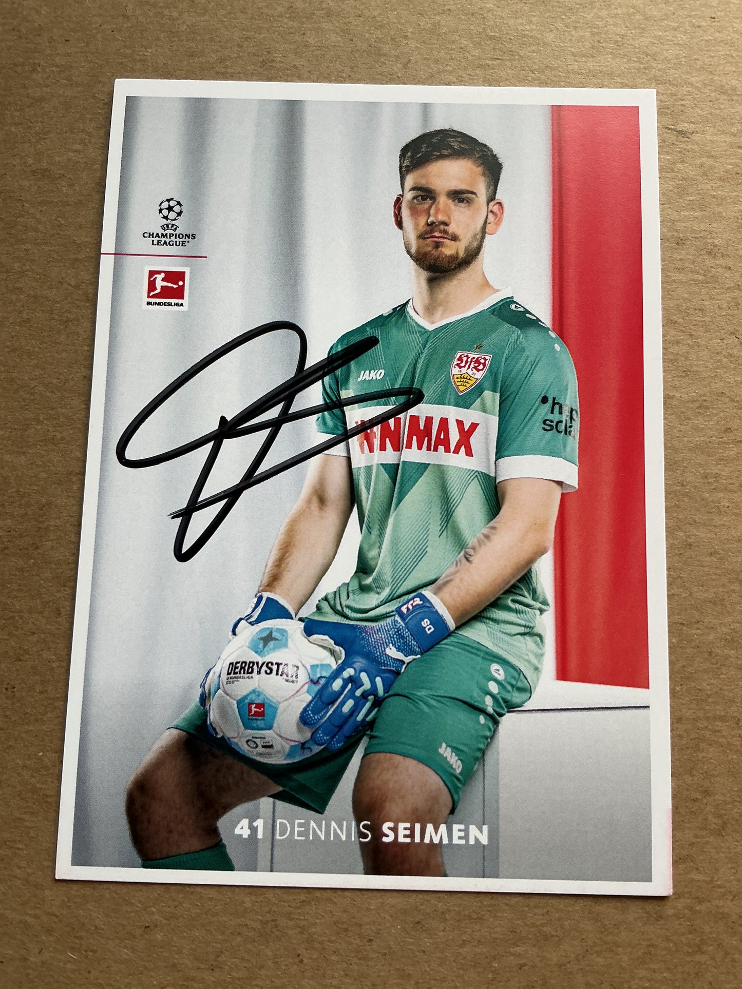 Dennis Seimen, Germany 🇩🇪 VfB Stuttgart 2024/25 hand signed