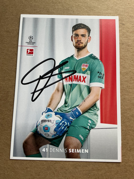 Dennis Seimen, Germany 🇩🇪 VfB Stuttgart 2024/25 hand signed