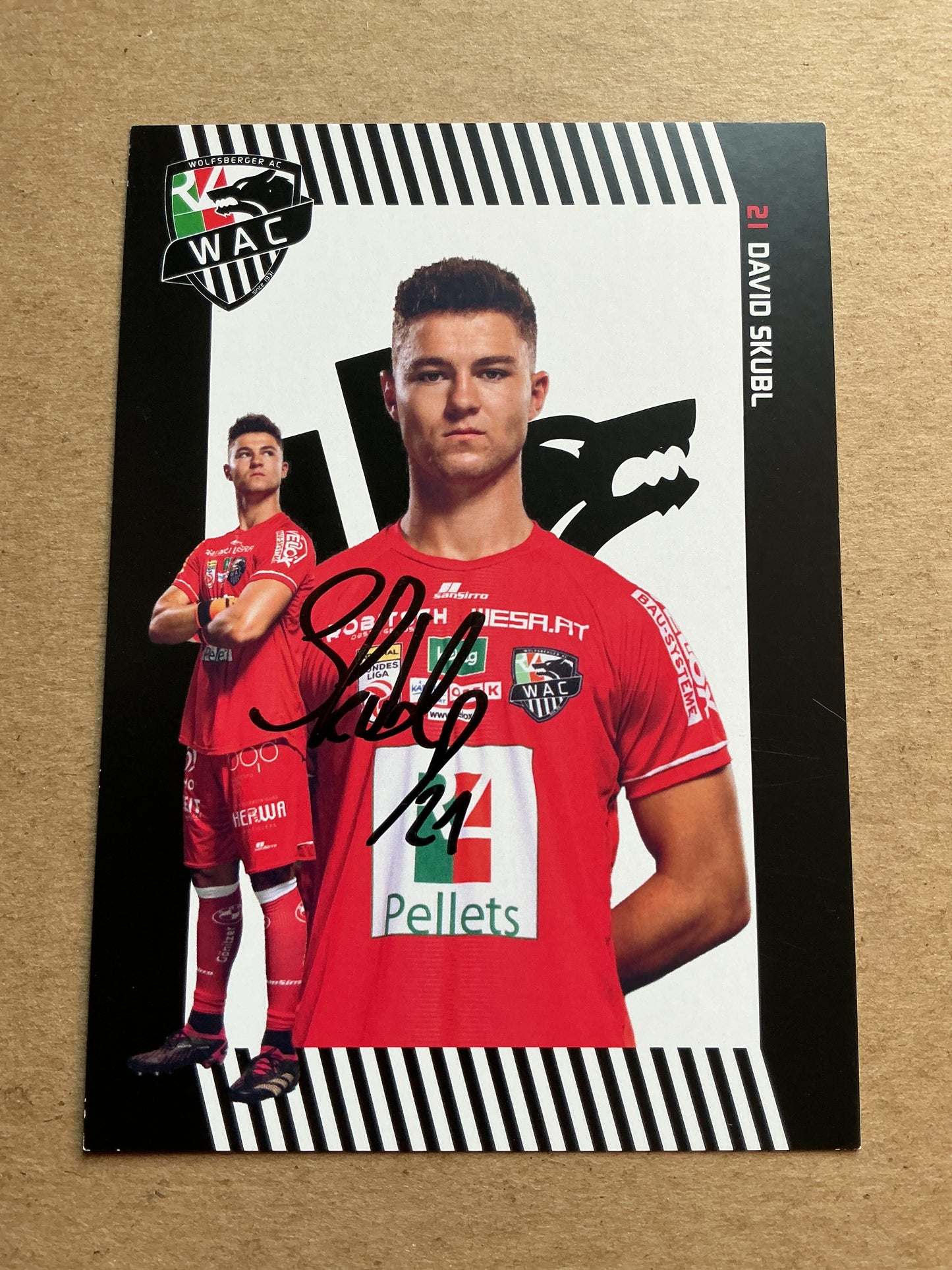David Skubl, Austria 🇦🇹 Wolfsberger AC 2023/24 hand signed