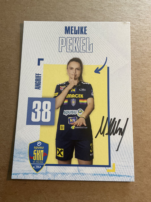 Melike Pekel, Türkiye 🇹🇷 SKN St. Pölten 2024/25 hand signed