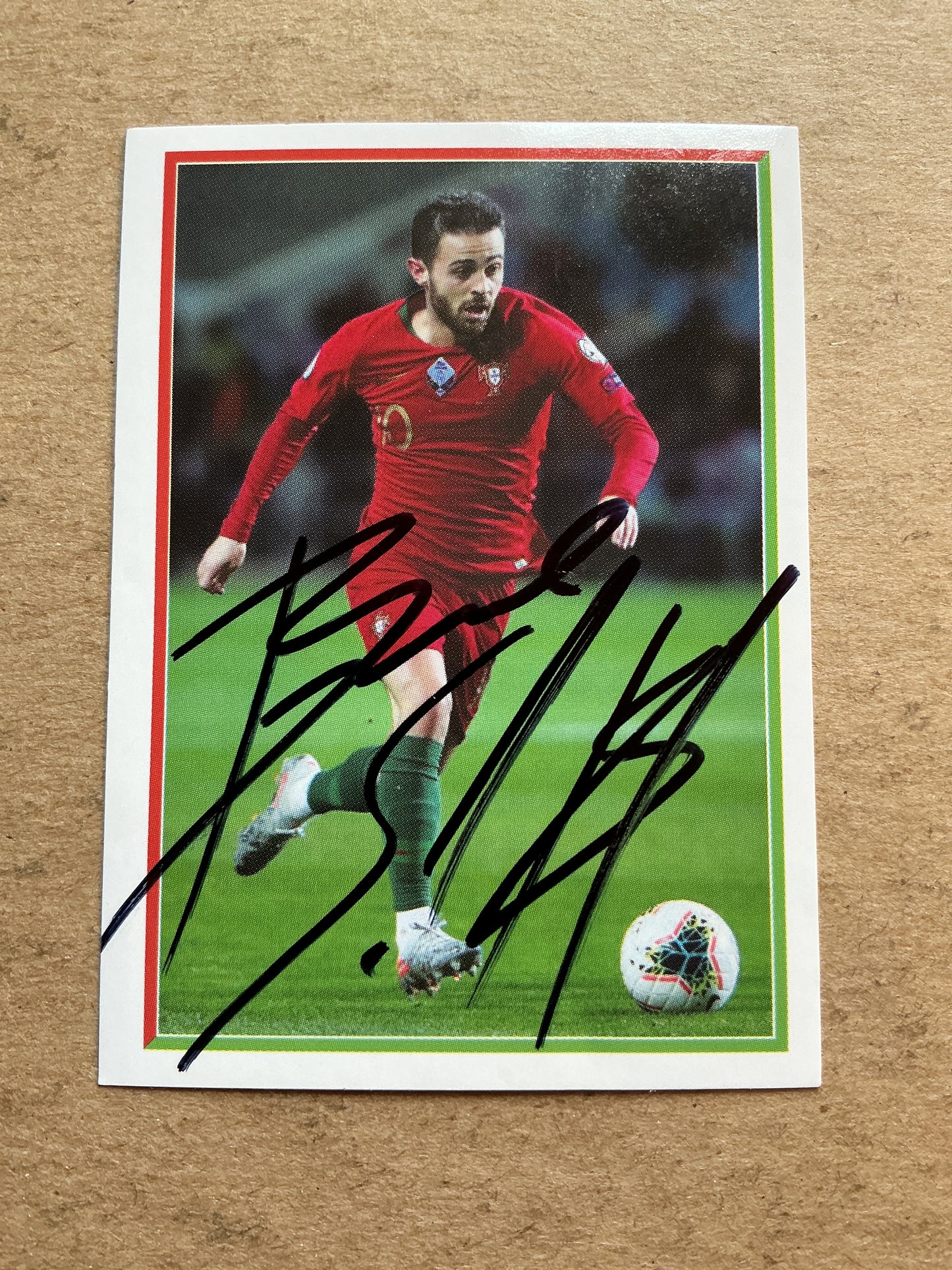 Bernardo Silva, Portugal 🇵🇹 FIFA World Cup 2018 Panini hand signed