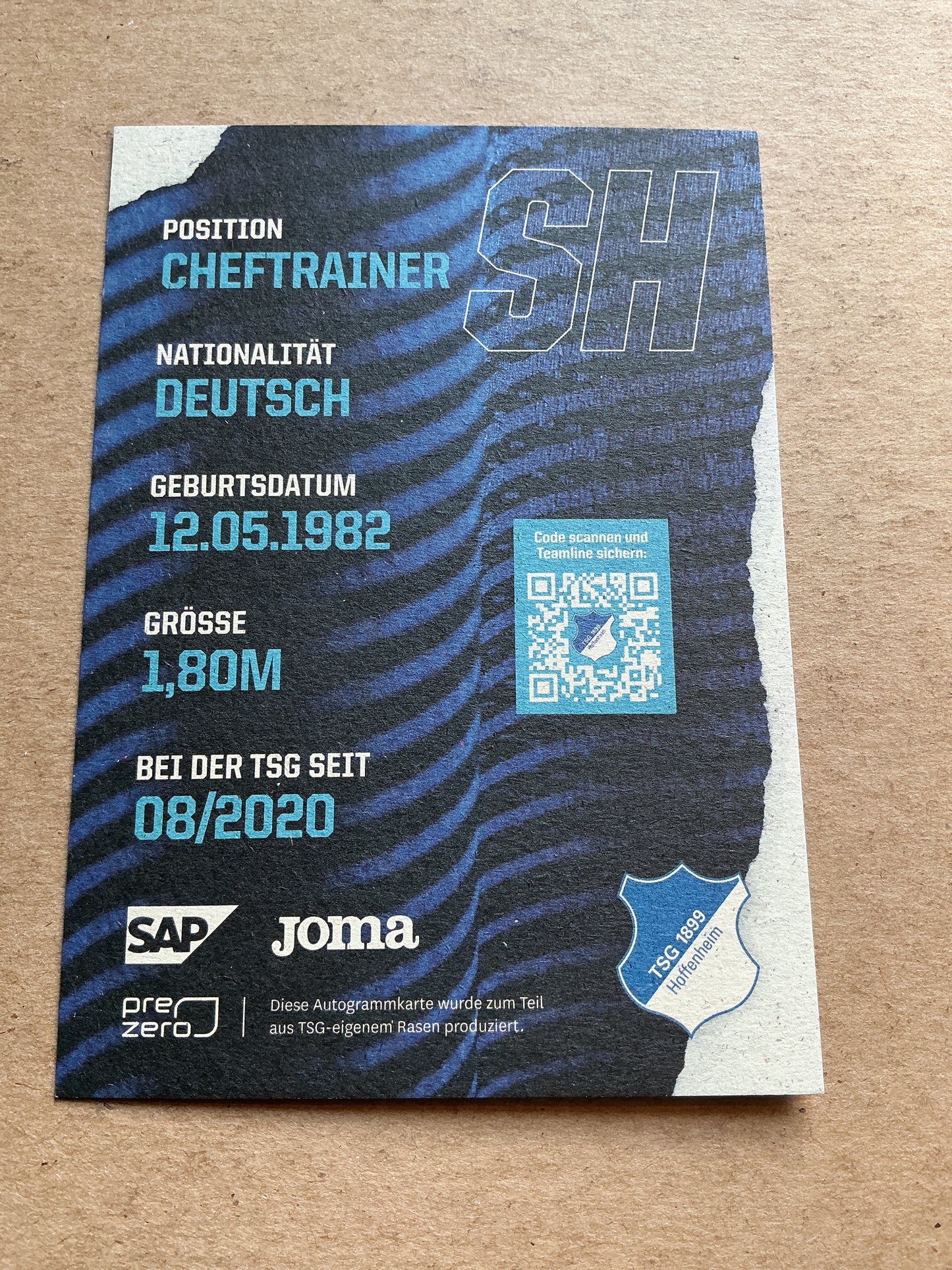 Sebastian Hoeneß, Germany 🇩🇪 TSG 1899 Hoffenheim 2021/22 hand signed