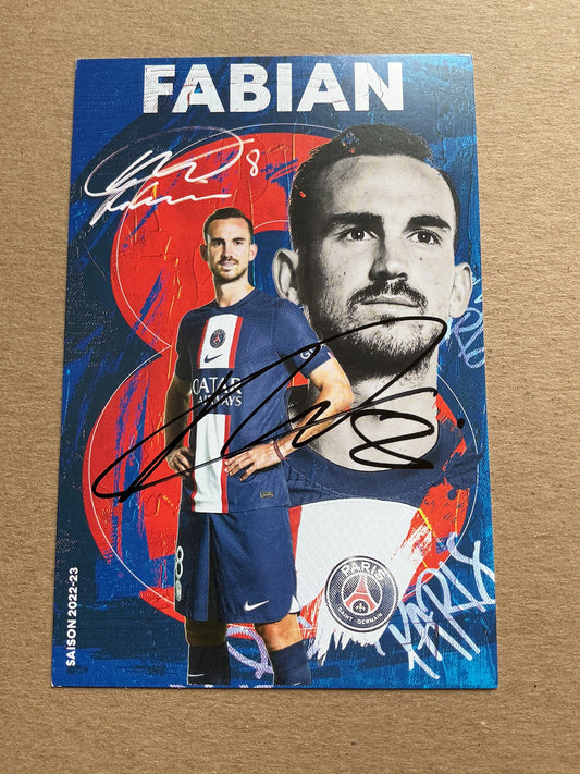 Fabián Ruiz, Spain 🇪🇸 Paris Saint-Germain 2022/23 hand signed
