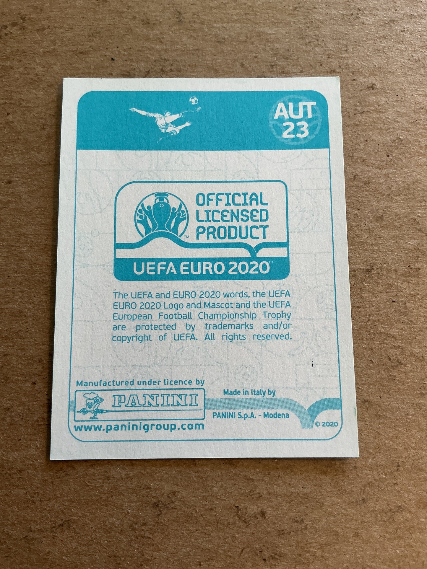 Xaver Schlager, Austria 🇦🇹 UEFA Euro 2020 Panini hand signed