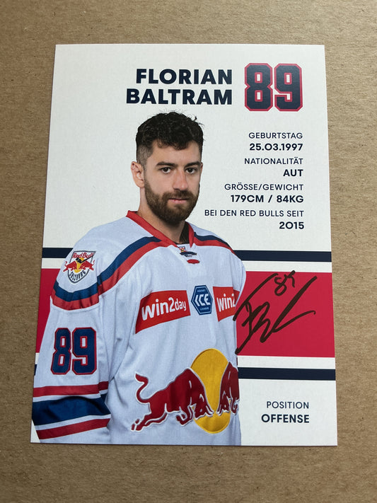 Florian Baltram, Austria 🇦🇹 EC Red Bull Salzburg 2024/25 hand signed
