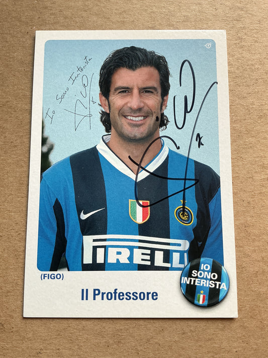 Luis Figo, Portugal 🇵🇹 FC Internazionale Milano 2006/07 hand signed