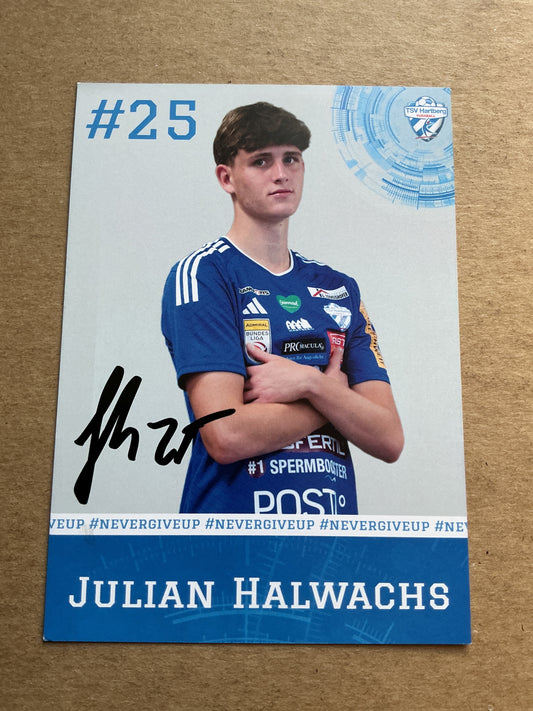Julian Halwachs, Austria 🇦🇹 TSV Hartberg 2023/24 hand signed