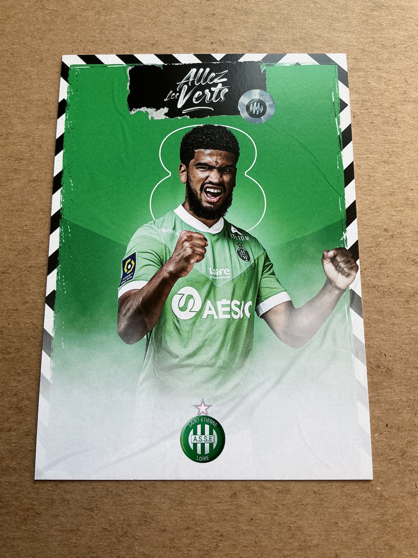 Mahdi Camara, France 🇫🇷 AS Saint-Étienne 2020/21 hand signed