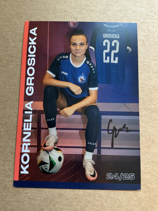 Kornelia Grosicka, Poland 🇵🇱 1.FFC Turbine Potsdam 2024/25 hand signed