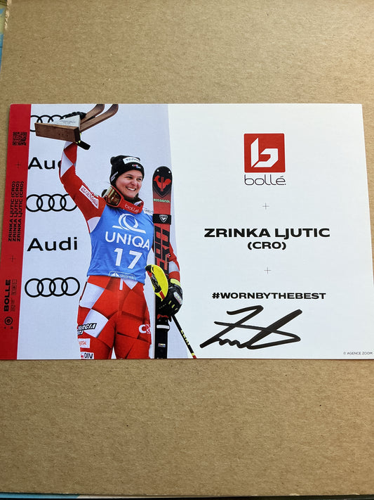 Zrinka Ljutic, Croatia 🇭🇷 Alpine Winter Sports 2024/25 hand signed