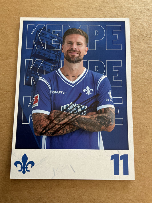 Tobias Kempe, Germany 🇩🇪 SV Darmstadt 98 2023/24 hand signed