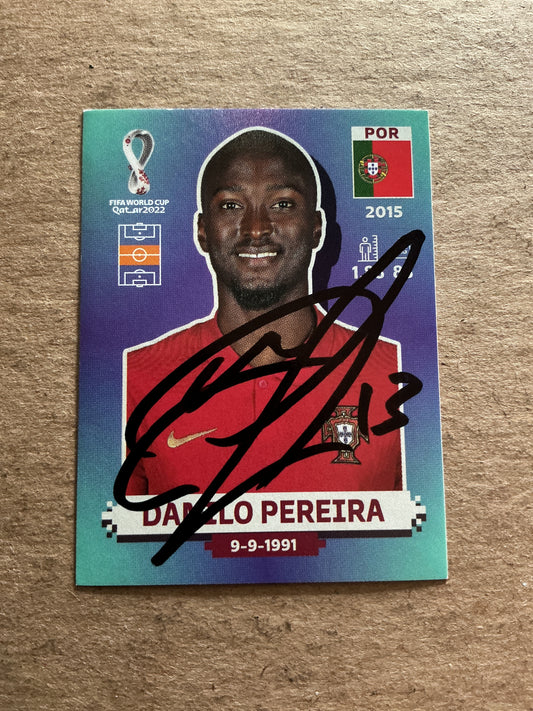 Danilo Pereira, Portugal 🇵🇹 FIFA World Cup 2022 Panini hand signed
