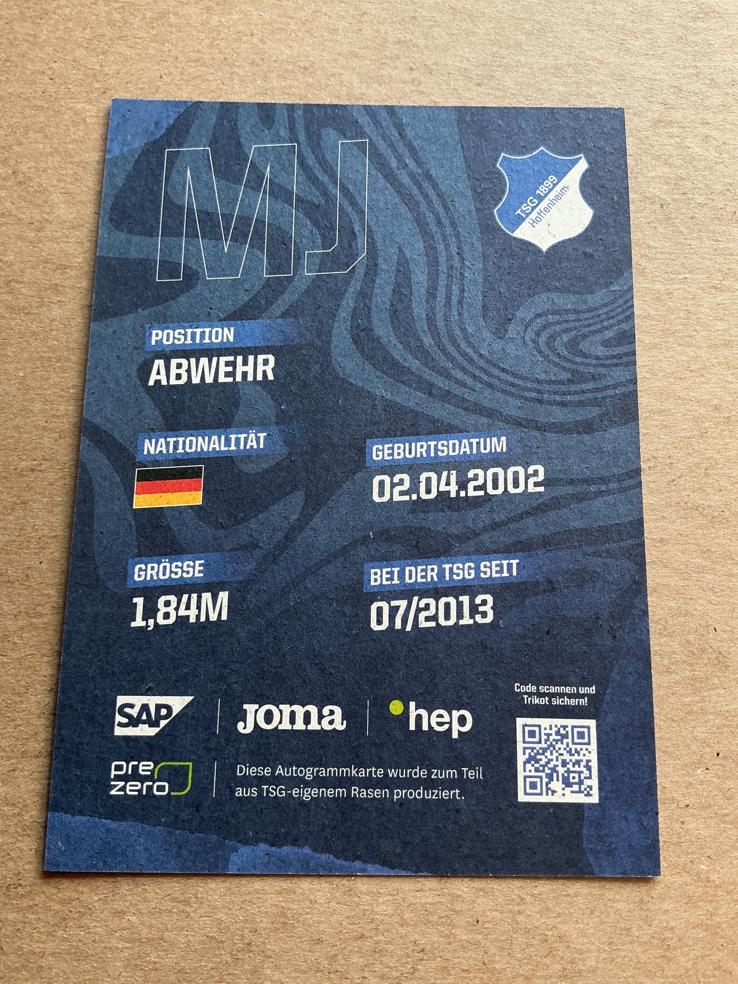 Marco John, Germany 🇩🇪 TSG 1899 Hoffenheim 2023/24 hand signed