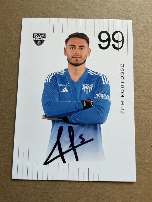 Tom Roufosse, Belgium 🇧🇪 KAS Eupen 2023/24 hand signed