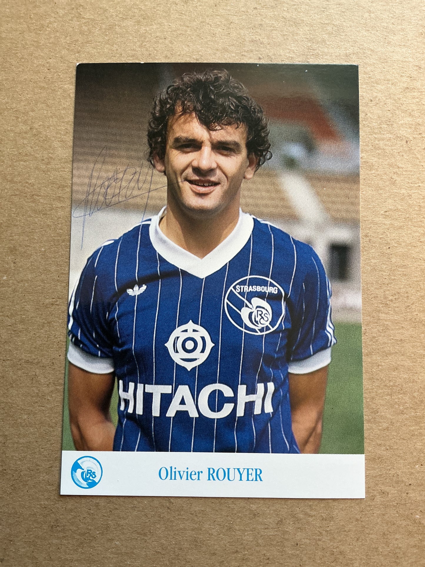 Olivier Rouyer, France 🇫🇷 RC Strasbourg 1983/84  hand signed