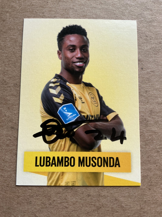 Lubambo Musonda, Zambia 🇿🇲 AC Horsens 2022/23 hand signed