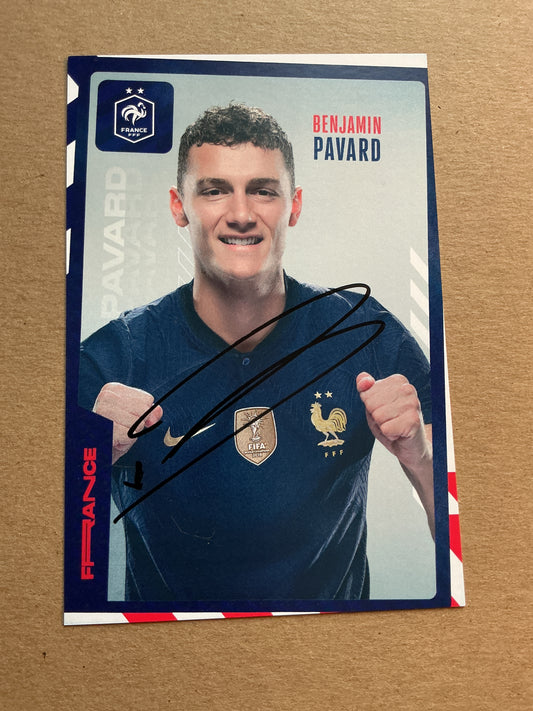 Benjamin Pavard, France 🇫🇷 FIFA World Cup 2022 hand signed