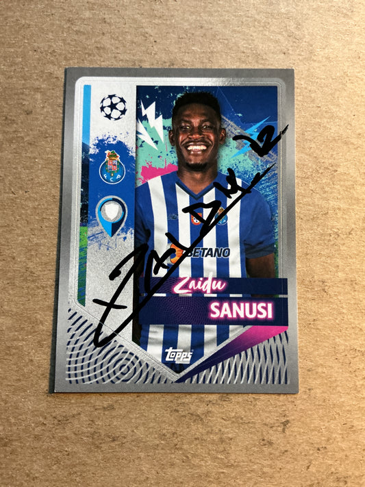 Zaidu Sanusi, Nigeria 🇳🇬 FC Porto 2022/23 Topps hand signed