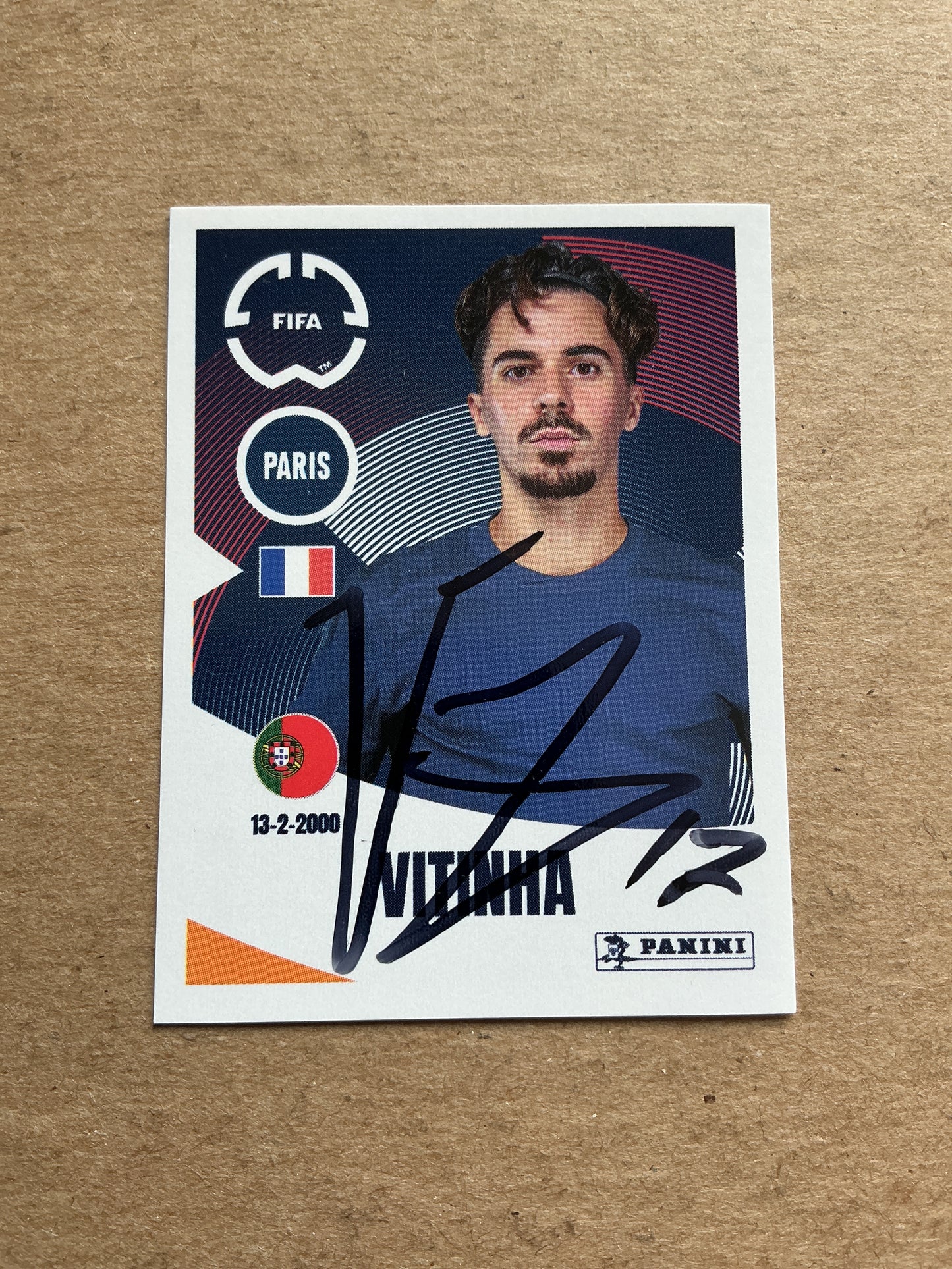 Vitinha, Portugal 🇵🇹 Paris Saint-Germain Club World Cup 2025 Panini hand signed