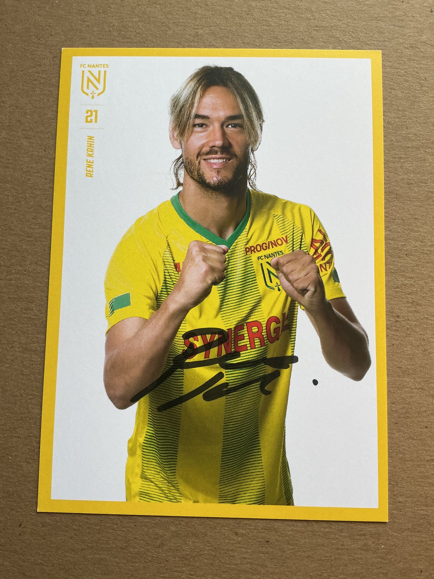 Rene Krhin, Slovenia 🇸🇮 FC Nantes 2019/20 hand signed