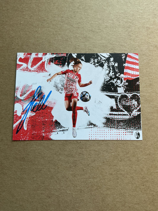 Lisa Kolb, Austria 🇦🇹 SC Freiburg 2023/24 hand signed