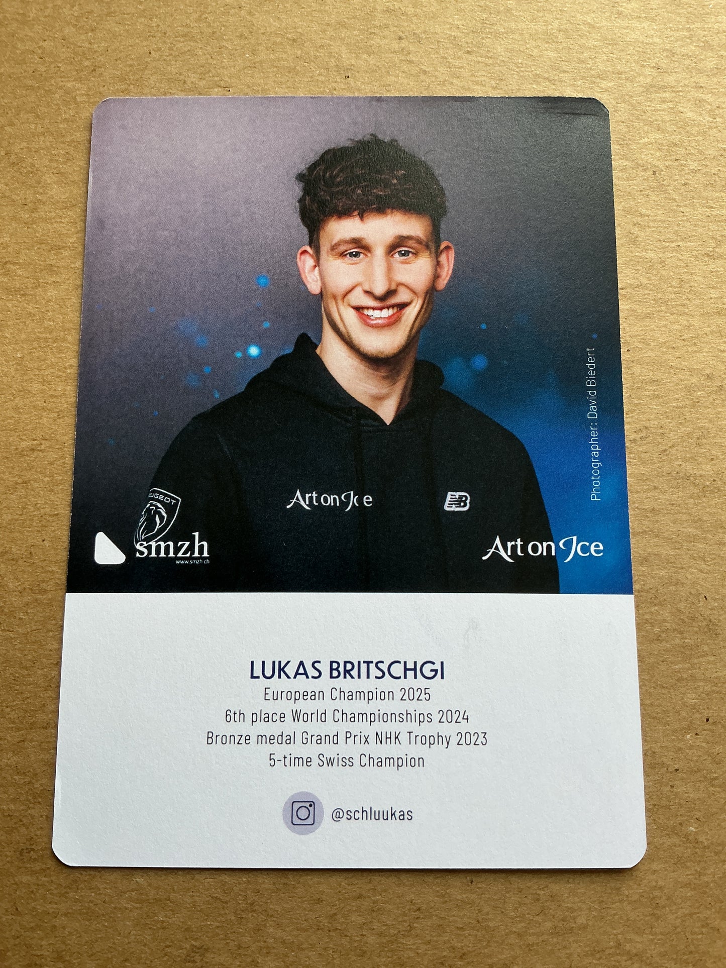 Lukas Britschgi, Switzerland 🇨🇭 Ice Skating Winter Sports 2024/25 hand signed